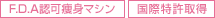 F.D.A認可痩身マシン 国際特許取得