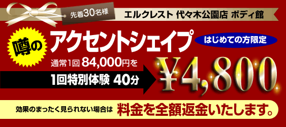 アクセントシェイプ1回特別体験