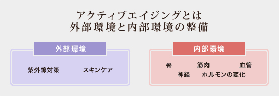 アクティブエイジングとは外部環境と内部環境の整備